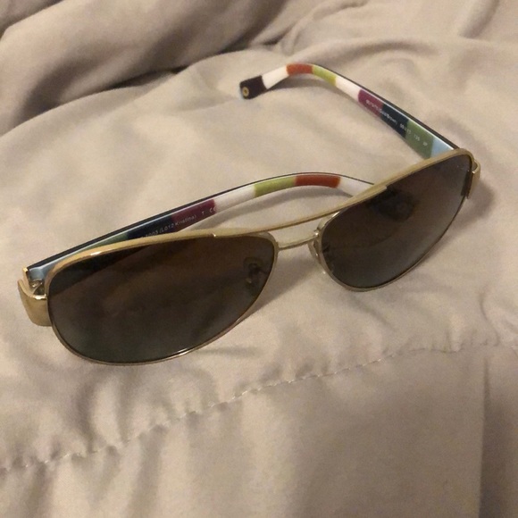 Polarized Avaitor Coach sunglasses - Picture 1 of 4